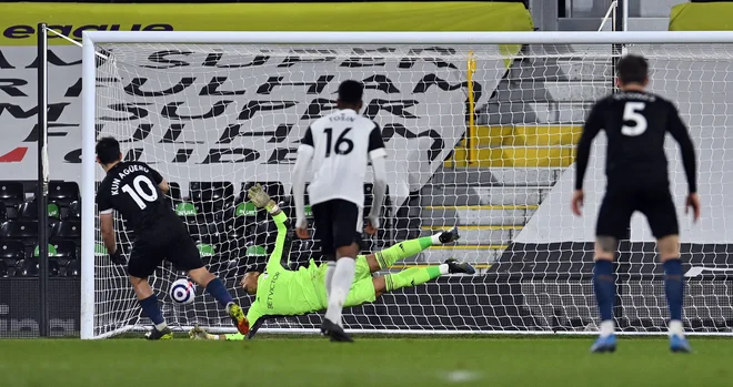 Sergio Agüero je dosegel svoj prvi gol po 21. januarju 2020. FOTO: Justin Setterfield/AFP