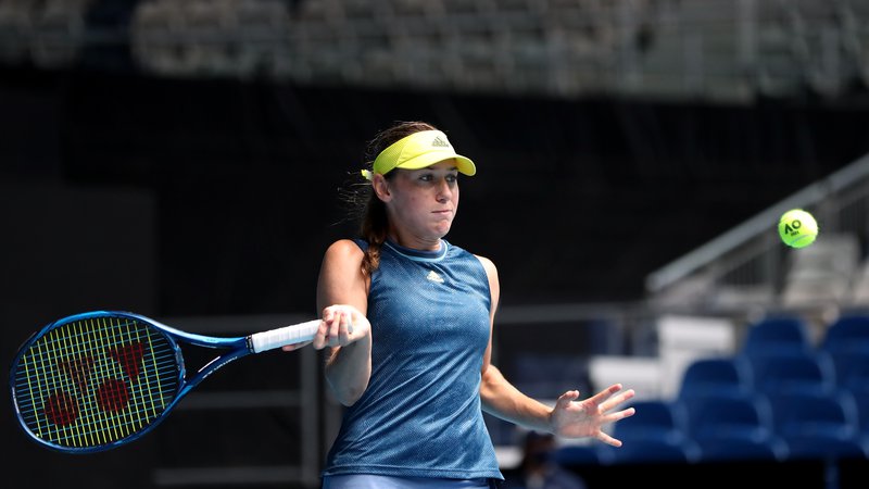 Fotografija: Kaja Juvan niza dobre rezultate in napreduje po lestvici WTA. FOTO: Asanka Brendon Ratnayake/Reuters