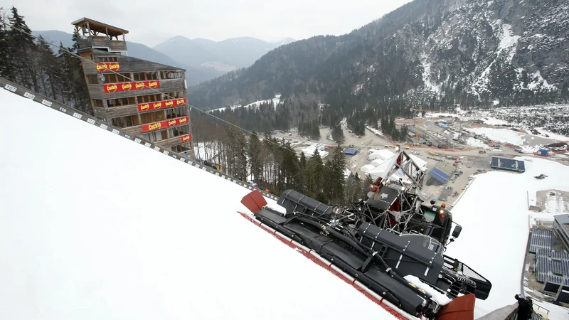 Fotografija: Planica bo prihodnji teden še drugič v tej sezoni gostila najboljše smučarske skakalce na svetu. FOTO: Matej Družnik/Delo