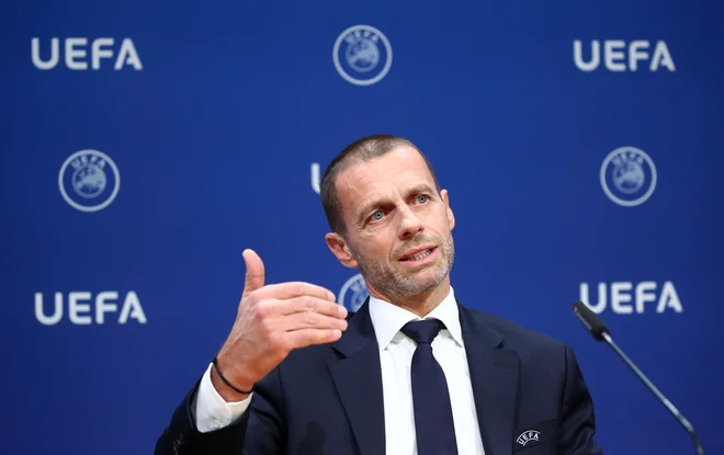 Aleksander Čeferin bi rad videl navijače na tekmah EP. FOTO: Denis Balibouse/Reuters