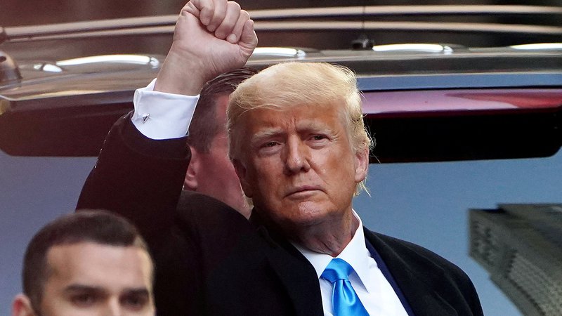 Fotografija: Nekdanji predsednik ZDA Donald Trump. FOTO: Carlo Allegri/Reuters