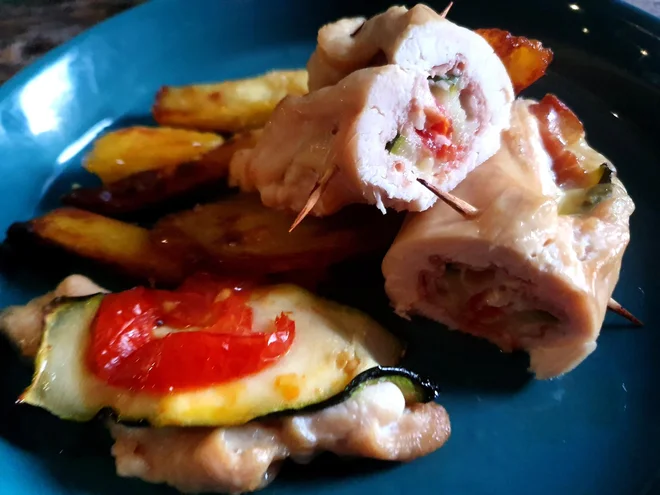 Poletov recept: Piščančji zvitki. FOTO: Tanja Drinovec