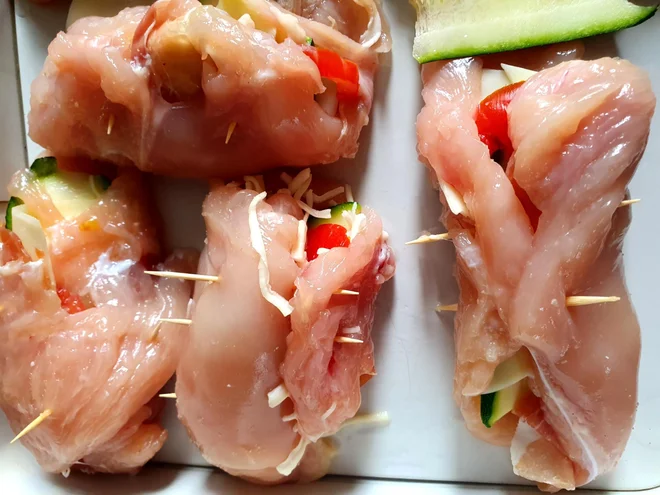 Poletov recept: Piščančji zvitki. FOTO: Tanja Drinovec