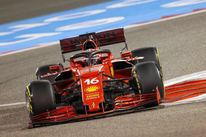 Charles Leclerc s Ferrarijem ni bil konkurent za zmago. FOTO:<br />
Giuseppe Cacace/AFP