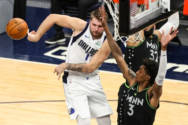 Luka Dončić ni izgubil forme med prisilnim premorom. FOTO: David Berding/USA Today Sports