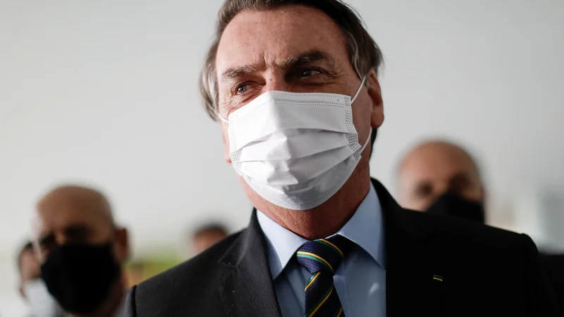 Fotografija: Brazilski predsednik Jair Bolsonaro je zamenjal kar šest ministrov, med drugim zunanjega, obrambnega in pravosodnega. FOTO: Ueslei Marcelino/Reuters
