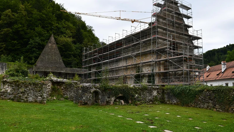 Fotografija: Z obnovo cerkve sv. Janeza Krstnika v Žički kartuziji se bodo očitno ukvarjale še druge institucije, ne le Zavod za varstvo kulturne dediščine Slovenije. FOTO: ZVKDS