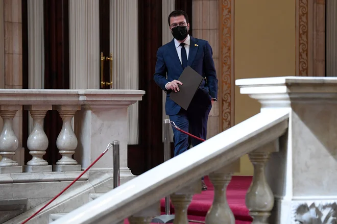 Pere Aragonès iz Republikanske levice Katalonije se zdi bolj človek konsenza kot premočrtnosti. FOTO: Josep Lago/AFP