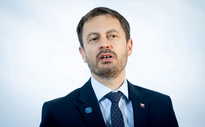 Dosedanji finančni minister Eduard Heger je novi slovaški mandatar. FOTO: Kay Nietfeld/Reuters