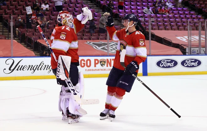 Florida Panthers so suvereno upravili z Detroitom za 23. zmago sezone. FOTO: Bruce Bennett/AFP