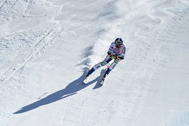 Ilka Štuhec je dosegla 145 km/h. FOTO: Miguel Medina/AFP