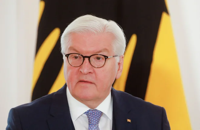 Nemški predsednik Frank-Walter Steinmeier je bil cepljen. FOTO: Markus Schreiber/AFP