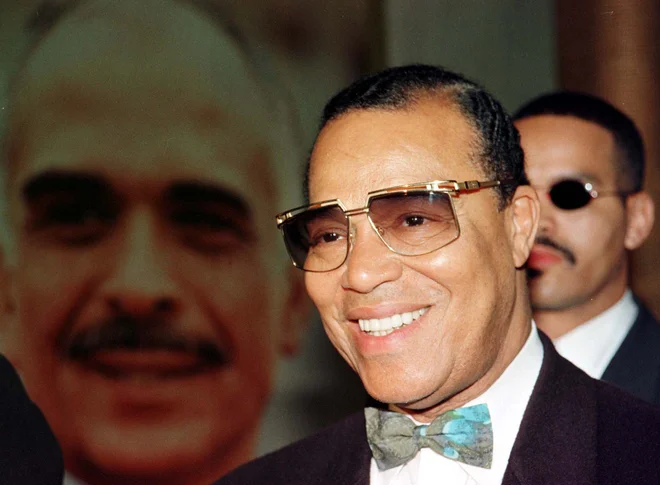 Voditelj Islamske nacije Louis Farrakhan na arhivski fotografiji. Foto Reuters Pictures