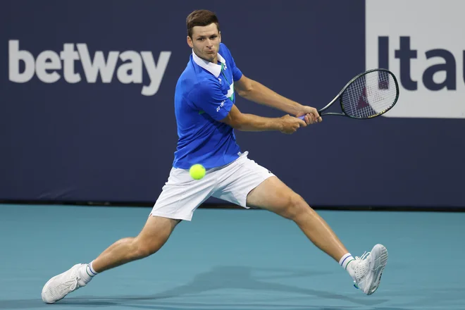 Hubert Hurkacz dobro pozna svojega tekmeca v finalu, ki mu lahko prepreči osvojitev prvega mastersa. FOTO: Geoff Burke/Usa Today Sports