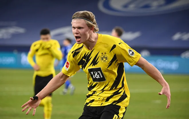 Erling Braut Haaland je pri 21 golih v sezoni. FOTO: Ina Fassbender/AFP