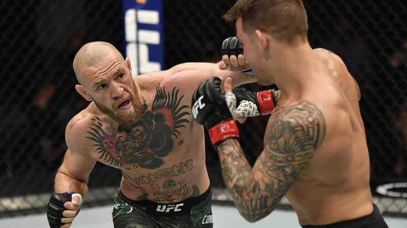 Fotografija: Conor McGregor je trdno odločen poravnati račune z Dustinom Poirierjem. FOTO: Jeff Bottari/Usa Today Sports