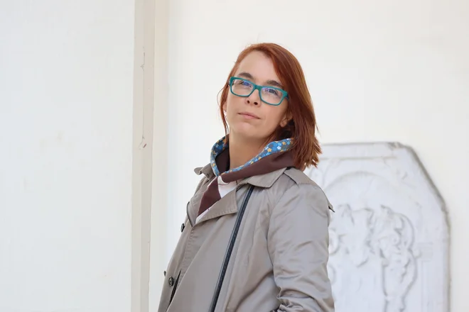 Po odločitvi strokovne komisije je letošnja dobitnica Grumove nagrade Maja Šorli za dramsko besedilo<em> Tega okusa še niste poskusili</em>. FOTO Helena Grahek