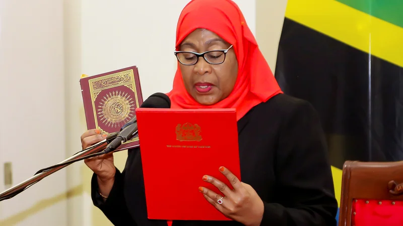 Fotografija: Samia Hasan je prejšnji mesec zaprisegla kot prva predsednica Tanzanije v zgodovini. Foto Reuters