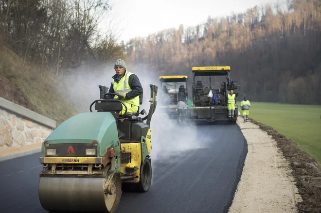 Asfaltiranje ni upravičen strošek razpisa za pametna mesta in skupnosti. FOTO: Jure Eržen/Delo