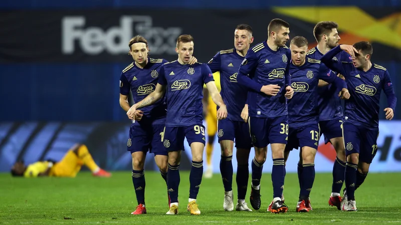 Fotografija: Dinamo je že z uvrstitvijo med osem najboljših v evropski ligi dosegel največjih uspeh enega od klubov iz nekdanje skupne države v zadnjih dvajsetih letih. FOTO: Antonio Bronić/Reuters