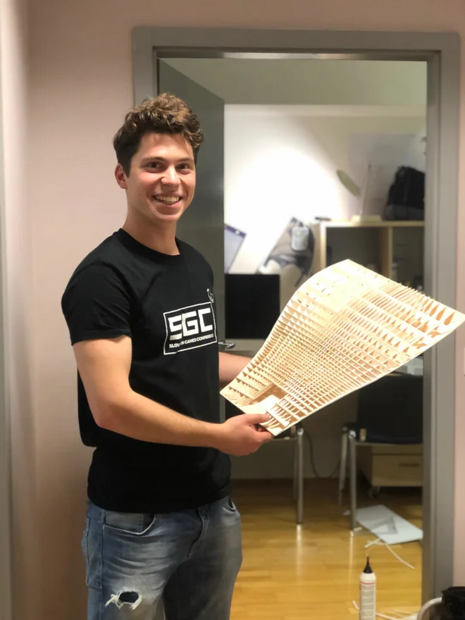 Matija Cvikl je prepričan, da bo izgubljeno med študijem na daljavo lahko nadoknadil. FOTO: osebni arhiv