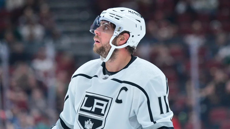 Anže Kopitar je lahko z zadovoljstvom pogledal proti semaforju. FOTO: Matt Kartozian/Usa Today Sports