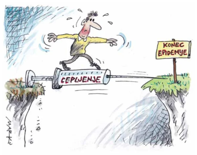 Korajža velja. KARIKATURA: Marko Kočevar