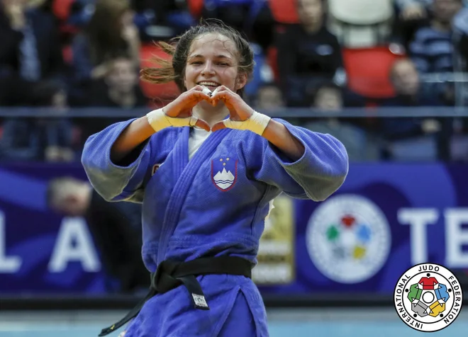 V kvalifikacijah za nastop na poletnih olimpijskih igrah v Tokiu dobro kaže tudi Kaji Kajzer. FOTO: Gabriela Sabau/IJF