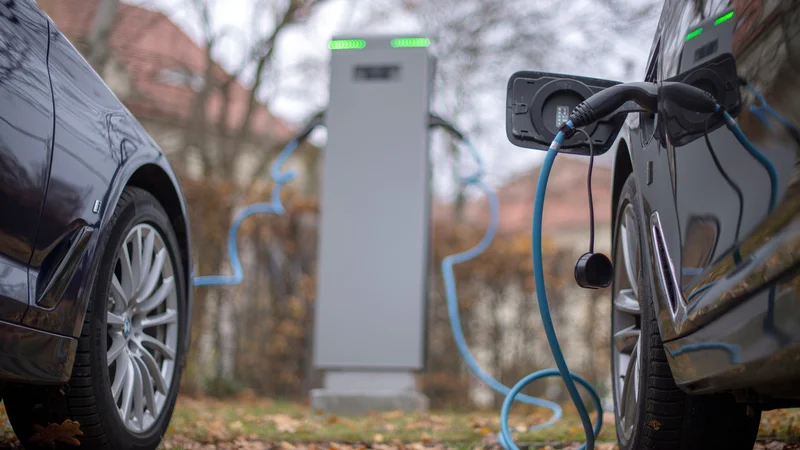 Fotografija: V Nemčiji je prodaja električnih avtomobilov in priključnih hibridov vse večja, v Sloveniji imajo na trgu skromen delež le prvi, priključni hibridi pač ne. Foto Monika Skolimowska/Reuters