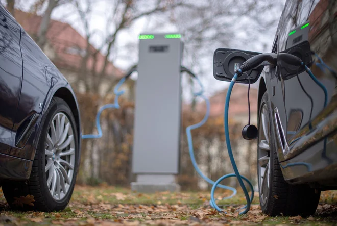V Nemčiji je prodaja električnih avtomobilov in priključnih hibridov vse večja, v Sloveniji imajo na trgu skromen delež le prvi, priključni hibridi pač ne. Foto Monika Skolimowska/Reuters