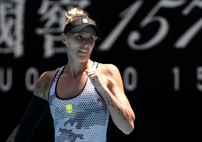 Polona Hercog je še najvišje uvrščena Slovenka na teniški lestvici WTA. FOTO Issei Kato/Reuters