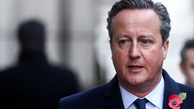 Fotografija: David Cameron je postal svetovalec družbe Greensill Capital leta 2018, dve leti po odstopu z najvišjega položaja v britanski politiki. FOTO: Simon Dawson/Reuters