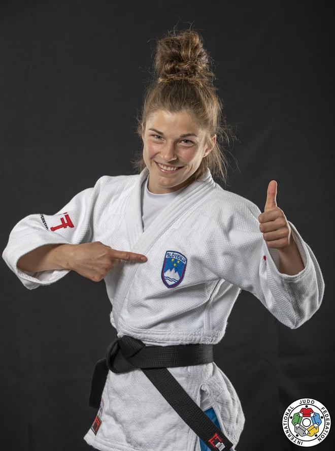 Maruša Štangar dobro razpoložena pričakuje svoj petkov dan D na evropskem prvenstvu v Lizboni. FOTO: Gabriela Sabau/IJF