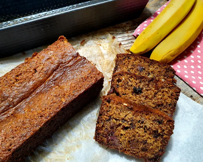 Poletov recept: Bananin kruh. FOTO: Tanja Drinovec