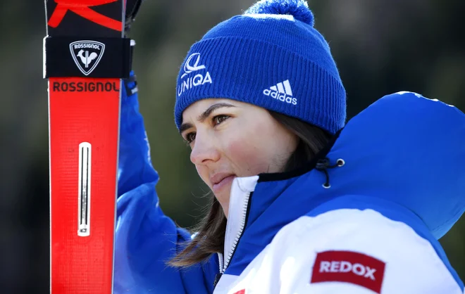 Petra Vlhova je junakinja zadnje smučarske zime. FOTO: Matej Družnik/Delo