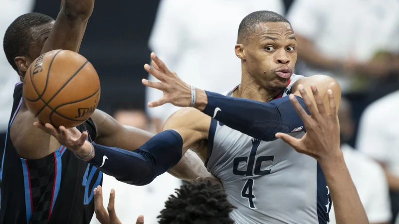 Fotografija: Russell Westbrook že 13 sezon pridno polni statistične stolpce v ligi NBA. FOTO: Kyle Terada/USA Today Sports