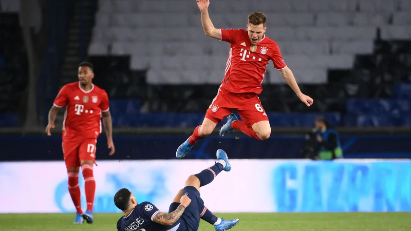 Fotografija: Joshua Kimmich je med udarnimi aduti tako Bayerna kot tudi nemške izbrane vrste. FOTO: Franck Fife/FIFE