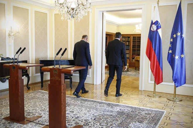 Janez Janša in Borut Pahor razburjata z idejo o &raquo;mirnem razpadu&laquo; BiH. FOTO: Uroš Hočevar