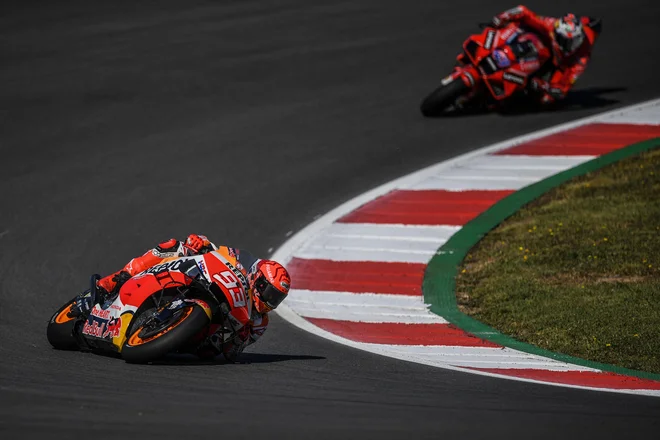 Marc Marquez je končal kvalifikacije za nedeljsko dirko na šestem mestu. FOTO: Patricia De Melo Moreira/AFP