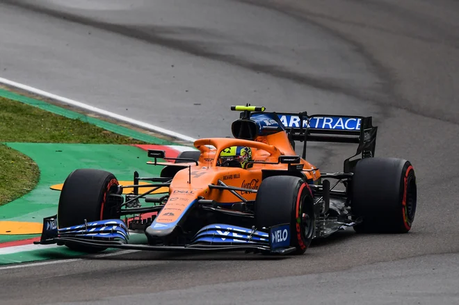 Lando Norris je bil izbran za junaka dneva. FOTO: Miguel Medina/AFP