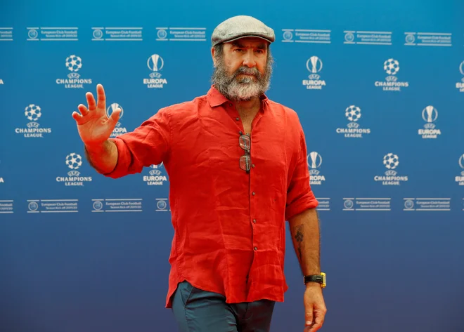 Eric Cantona na eni od Uefinih prireditev predlani v Monte Carlu. FOTO: Eric Gaillard/Reuters