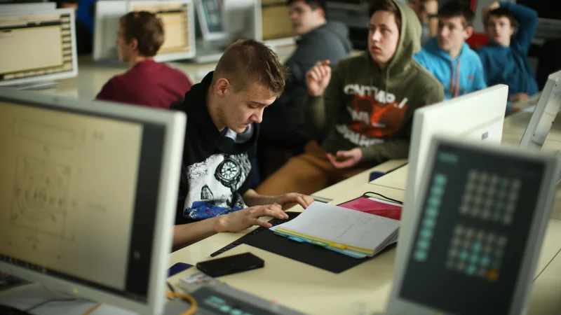 Fotografija: Znanja računalništva in informatike so ključna za konkurenčnost. FOTO: Jure Eržen/Delo