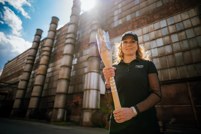jekleno voljo ji je vdahnila ambasadorka jeklene volje Petra Majdič FOTO: Dobran Laznik