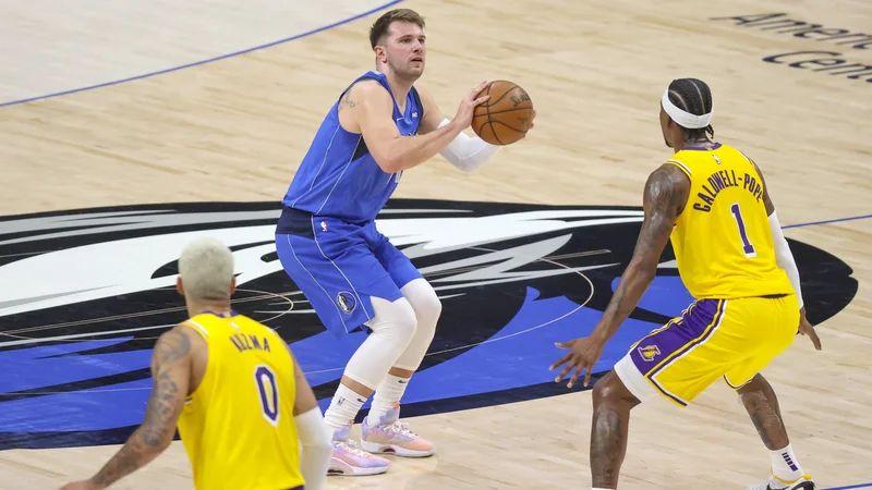 Fotografija: Luka Dončić je bil prvo ime tekme. FOTO: Kevin Jairaj/USA Today Sports