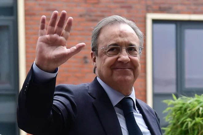Predsednik Reala Florentino Perez še ni pomahal superligi v slovo. FOTO: Javier Soriano/AFP