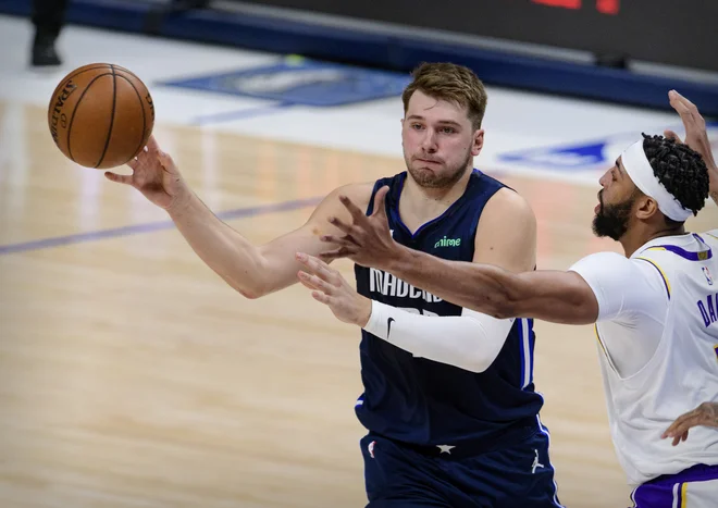 Luka Dončić je preživel še en uspešen večer v ligi NBA. FOTO: Jerome Miron/ USA Today Sports