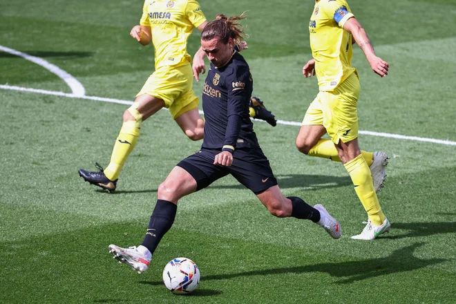 Antoine Griezmann je bil veliki junak Barcelonine zmage v Villarrealu. FOTO: Jose Jordan/AFP