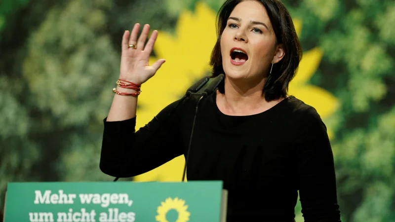 Fotografija: Annalena Baerbock velja za odločno in jasno govorko. FOTO: Leon Kuegeler/REUTERS