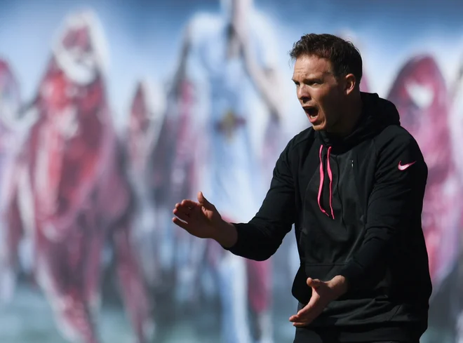 Julian Nagelsmann nogometne tekme vodi zelo čustveno. FOTO: Annegret Hilse/Reuters