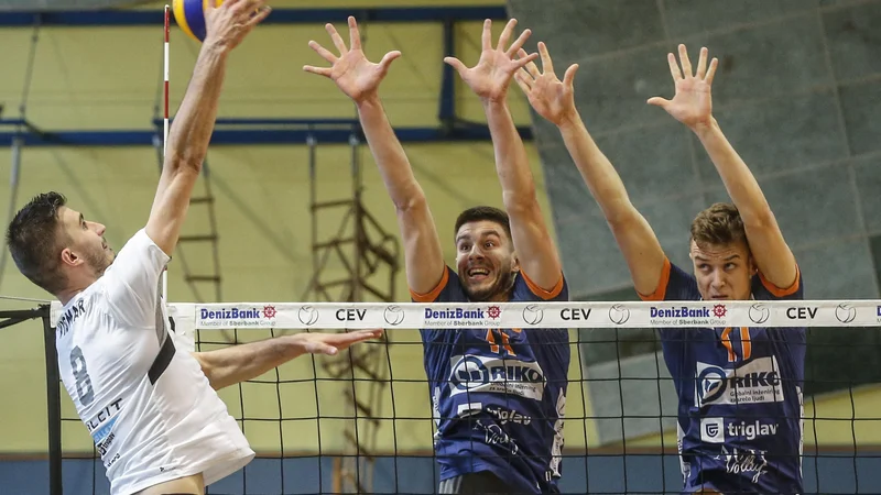 Fotografija: V finalu pokala bosta igrala Calcit Kamnik in ACH Volley. FOTO: Voranc Vogel